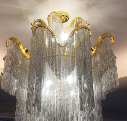 Chandelier CHAINS by Rodesigne — designer chandelier, custom lighting by RODESIGNE