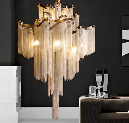 Chandelier CHAINS by Rodesigne — designer chandelier, custom lighting by RODESIGNE