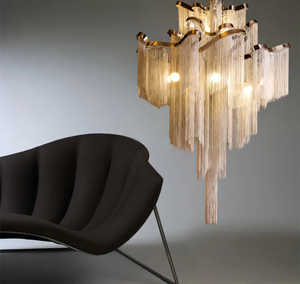 Chandelier CHAINS by Rodesigne — designer chandelier, custom lighting by RODESIGNE