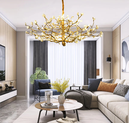 Chandelier GEMSTOR by Rodesigne — glass designer chandelier, custom lighting by RODESIGNE