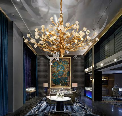 Chandelier GEMSTOR by Rodesigne — glass designer chandelier, custom lighting by RODESIGNE