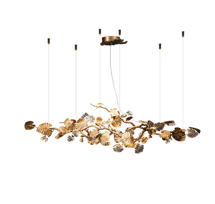Chandelier LEAVES by Rodesigne — glass designer chandelier, custom lighting by RODESIGNE