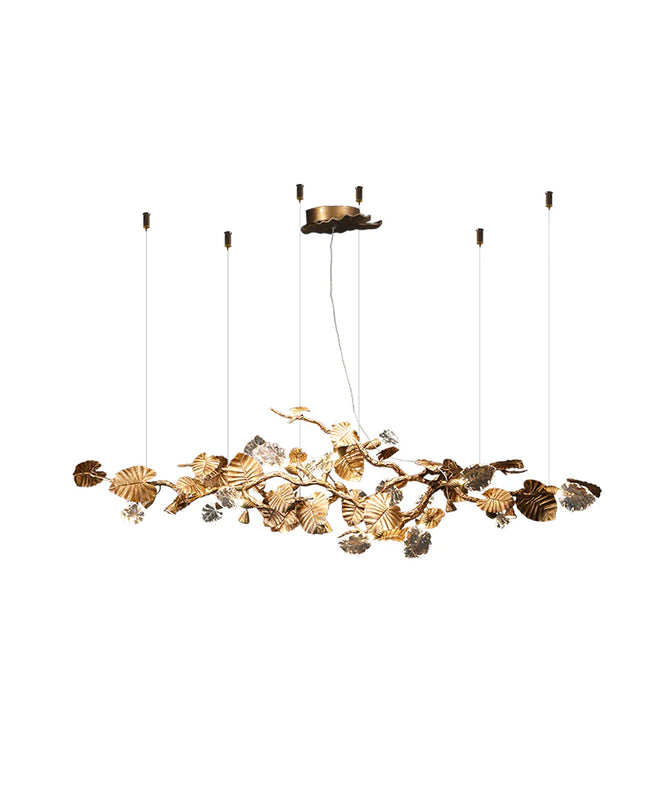 Chandelier LEAVES by Rodesigne — glass designer chandelier, custom lighting by RODESIGNE
