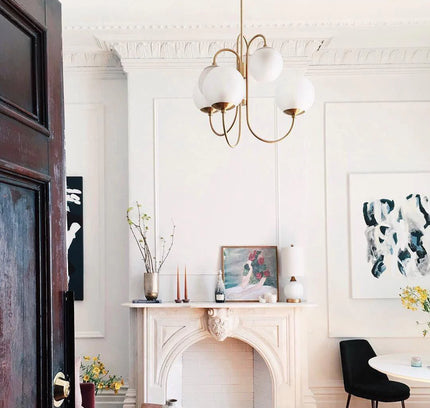 Chandelier GOOSENECK by Rodesigne — glass designer chandelier, custom lighting by RODESIGNE