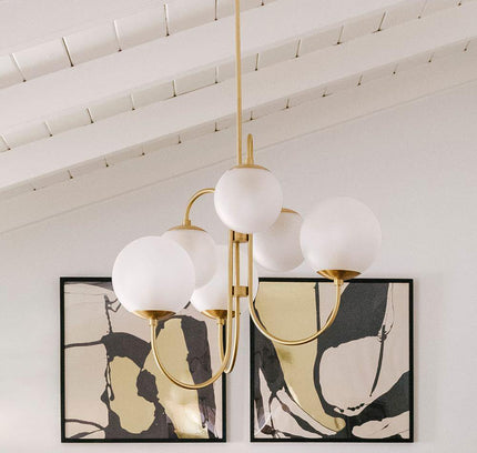Chandelier GOOSENECK by Rodesigne — glass designer chandelier, custom lighting by RODESIGNE