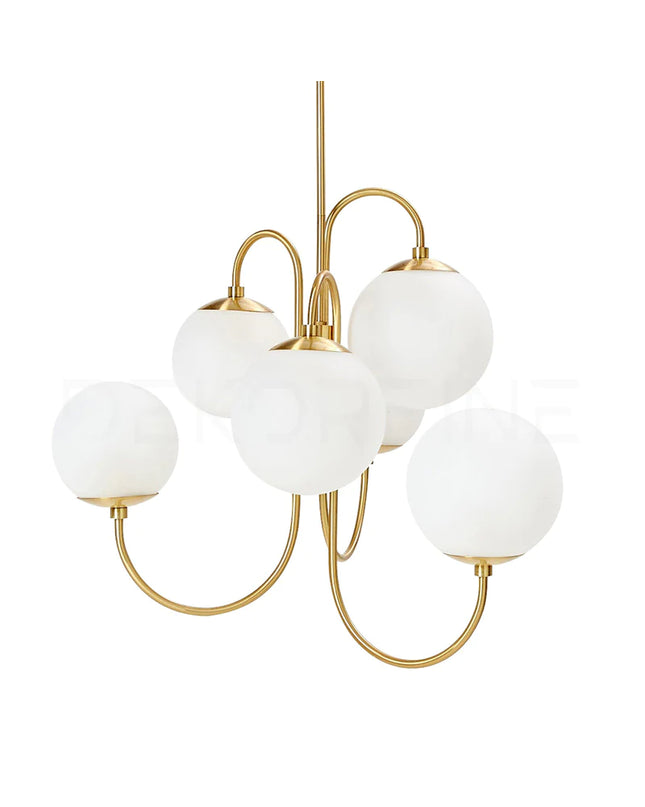 Chandelier GOOSENECK by Rodesigne — glass designer chandelier, custom lighting by RODESIGNE