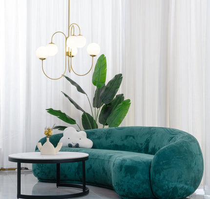 Chandelier GOOSENECK by Rodesigne — glass designer chandelier, custom lighting by RODESIGNE