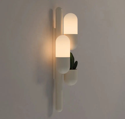 Wall lamp (Sconce) CACTO by Rodesigne — glass wall lamp