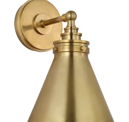 Wall lamp (Sconce) OSTERIA by Rodesigne — brass cone sconce