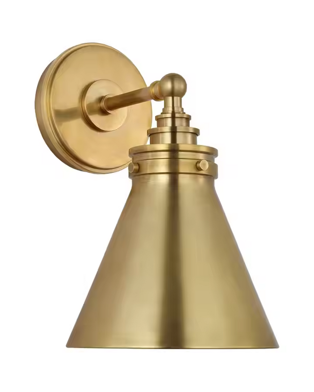 Wall lamp (Sconce) OSTERIA by Rodesigne — brass cone sconce