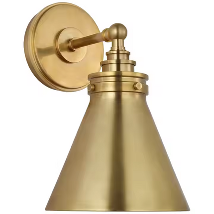 Wall lamp (Sconce) OSTERIA by Rodesigne — brass cone sconce