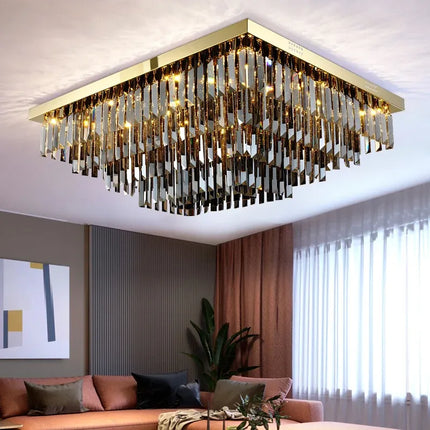 Ceiling lamp IMPERO by Rodesigne — crystal flush ceiling light