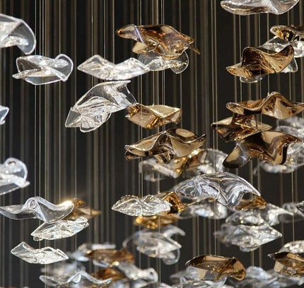 Chandelier CASCATA by Rodesigne — glass cascade