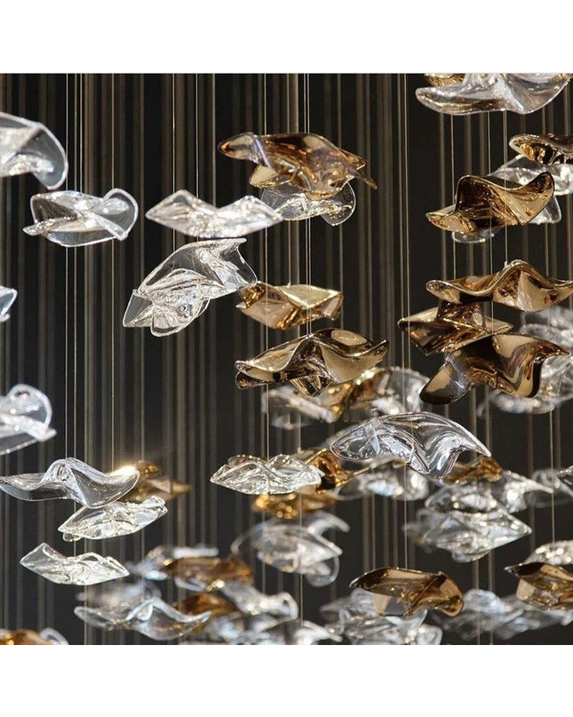 Chandelier CASCATA by Rodesigne — glass cascade