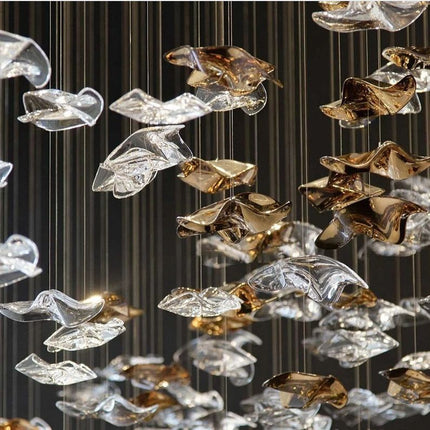 Chandelier CASCATA by Rodesigne — glass cascade