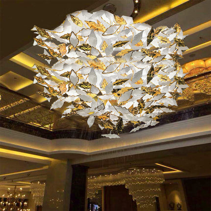 Chandelier FOGLIA by Rodesigne — leaf chandelier