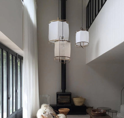 Pendant lamp ILLIUS by Rodesigne — wood modern pendant light, custom designer lighting by RODESIGNE