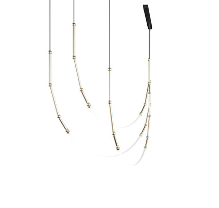 Chandelier LEDA by Rodesigne — brass designer chandelier, custom lighting by RODESIGNE