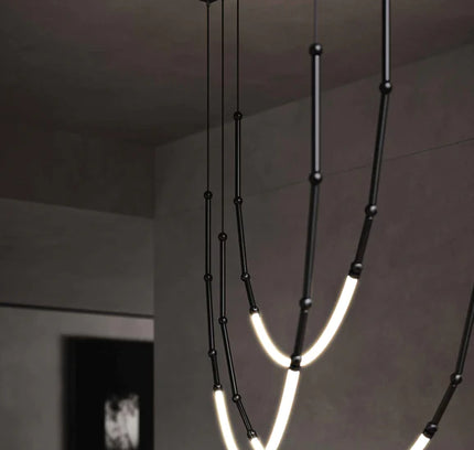 Chandelier LEDA by Rodesigne — brass designer chandelier, custom lighting by RODESIGNE