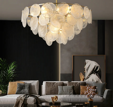 Chandelier LOIRE by Rodesigne — glass designer chandelier, custom lighting by RODESIGNE