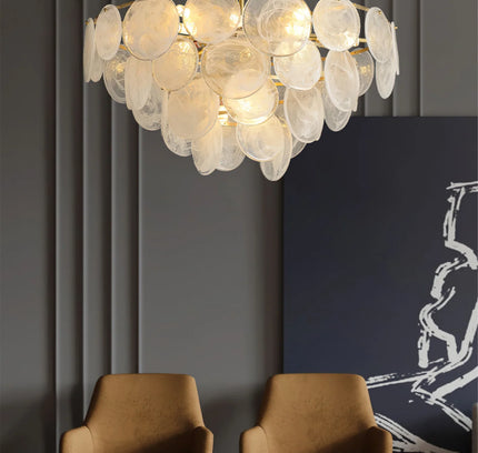 Chandelier LOIRE by Rodesigne — glass designer chandelier, custom lighting by RODESIGNE