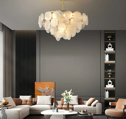 Chandelier LOIRE by Rodesigne — glass designer chandelier, custom lighting by RODESIGNE