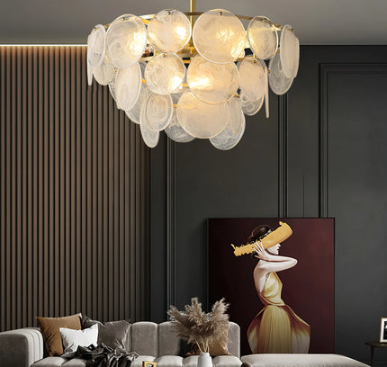 Chandelier LOIRE by Rodesigne — glass designer chandelier, custom lighting by RODESIGNE