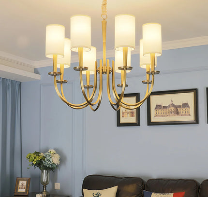 Chandelier VASON by Rodesigne — brass designer chandelier, custom lighting by RODESIGNE