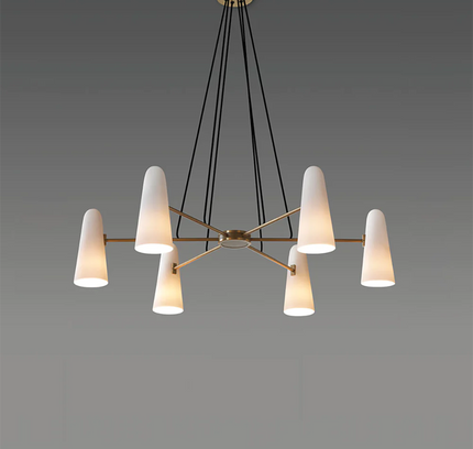 Chandelier MONTFAUCON by Rodesigne — brass designer chandelier, custom lighting by RODESIGNE
