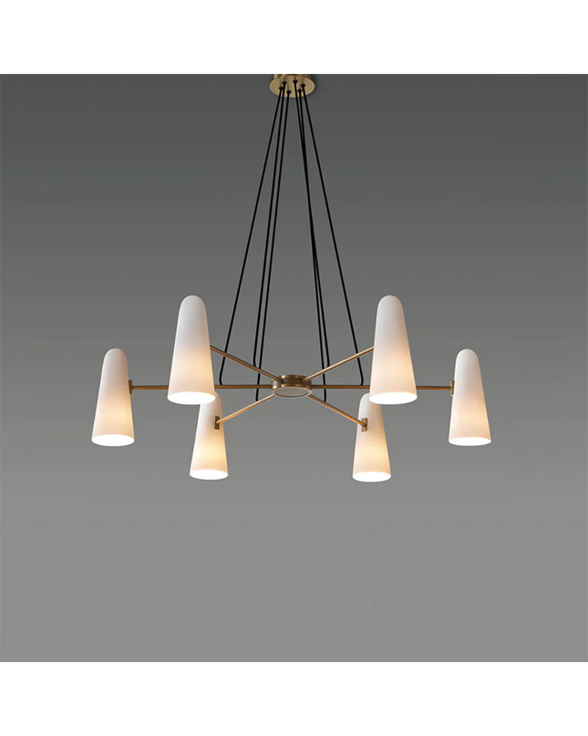 Chandelier MONTFAUCON by Rodesigne — brass designer chandelier, custom lighting by RODESIGNE