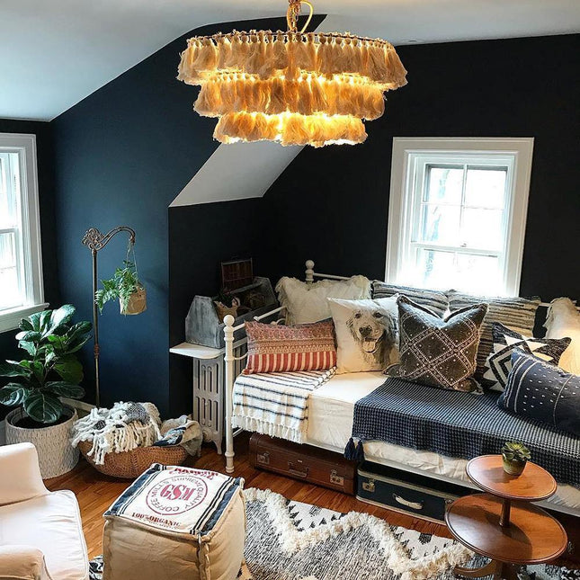 Pendant lamp MULTICOLOUR TASSEL by Rodesigne