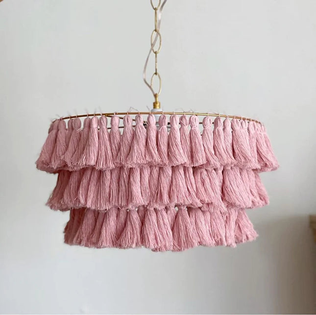 Pendant lamp MULTICOLOUR TASSEL by Rodesigne