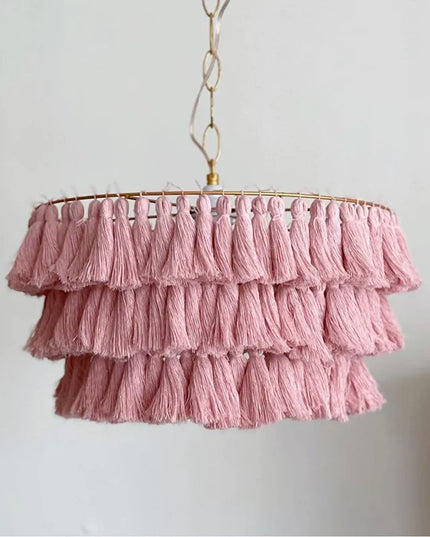 Pendant lamp MULTICOLOUR TASSEL by Rodesigne