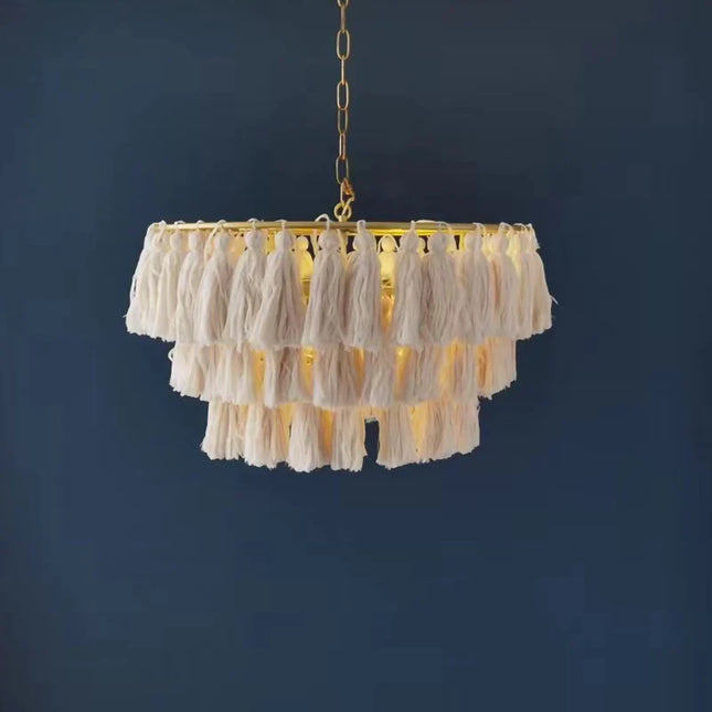 Pendant lamp MULTICOLOUR TASSEL by Rodesigne