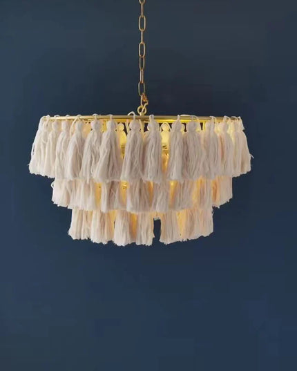 Pendant lamp MULTICOLOUR TASSEL by Rodesigne