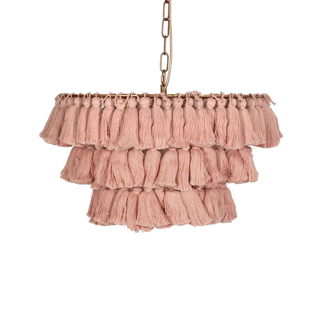 Pendant lamp MULTICOLOUR TASSEL by Rodesigne — modern pendant light, custom designer lighting by RODESIGNE