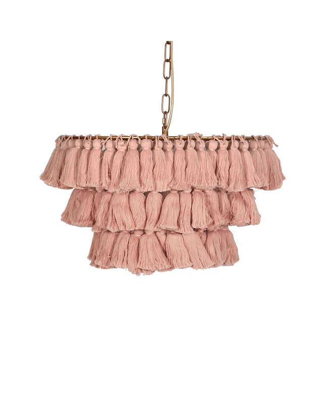 Pendant lamp MULTICOLOUR TASSEL by Rodesigne — modern pendant light, custom designer lighting by RODESIGNE