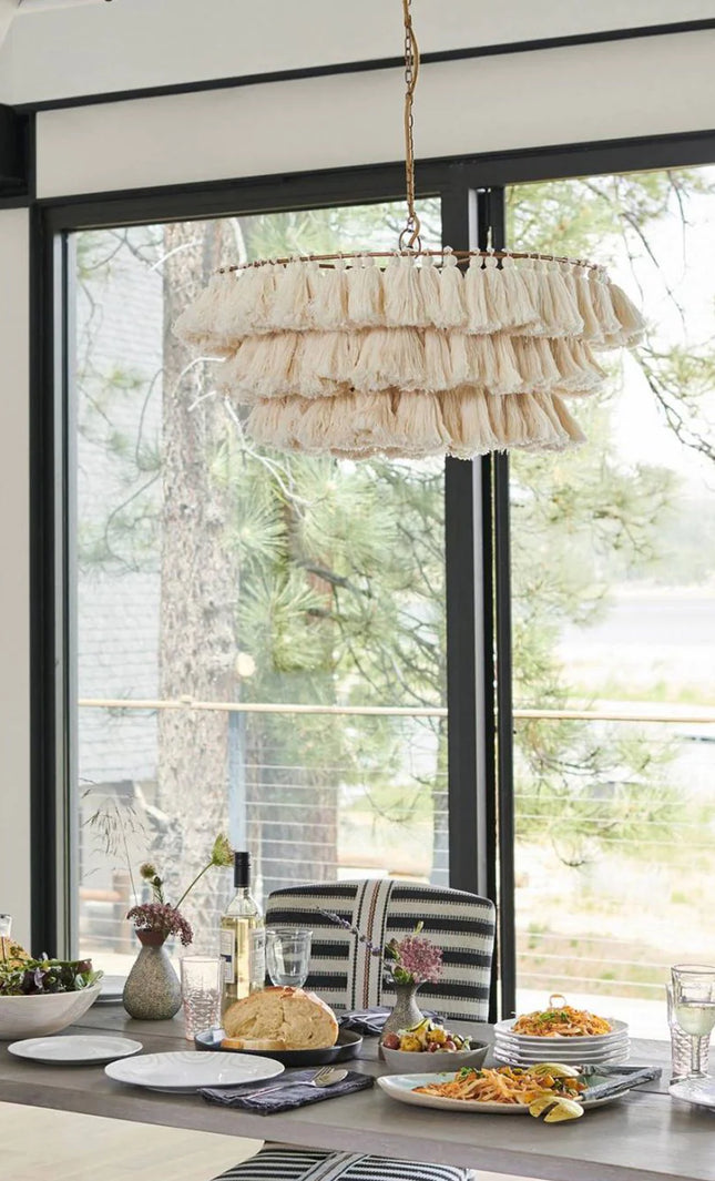 Pendant lamp MULTICOLOUR TASSEL by Rodesigne