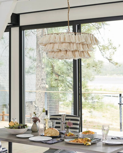 Pendant lamp MULTICOLOUR TASSEL by Rodesigne