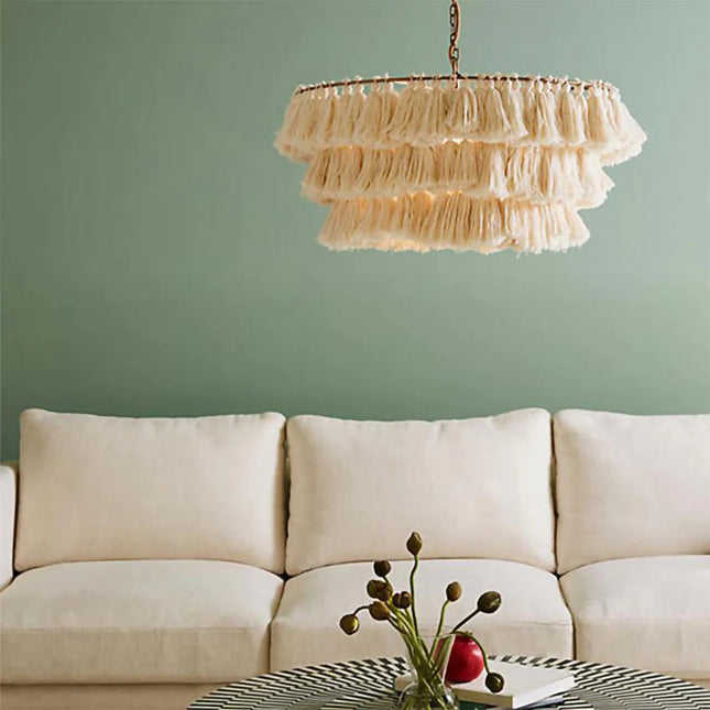 Pendant lamp MULTICOLOUR TASSEL by Rodesigne