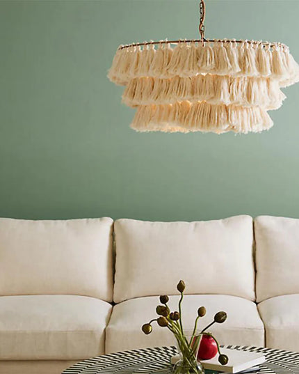 Pendant lamp MULTICOLOUR TASSEL by Rodesigne