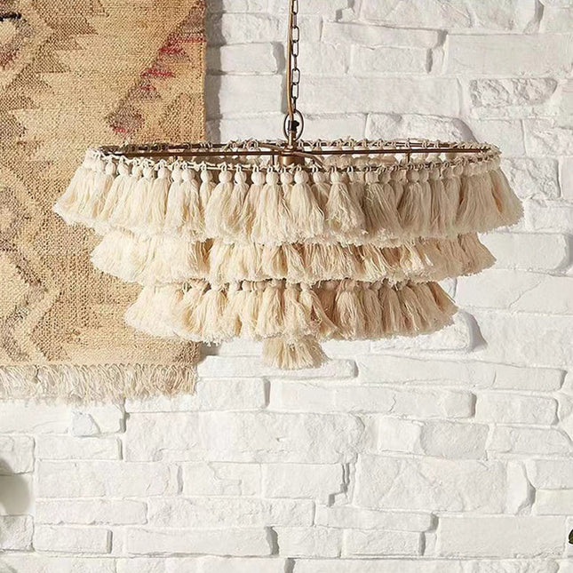 Pendant lamp MULTICOLOUR TASSEL by Rodesigne