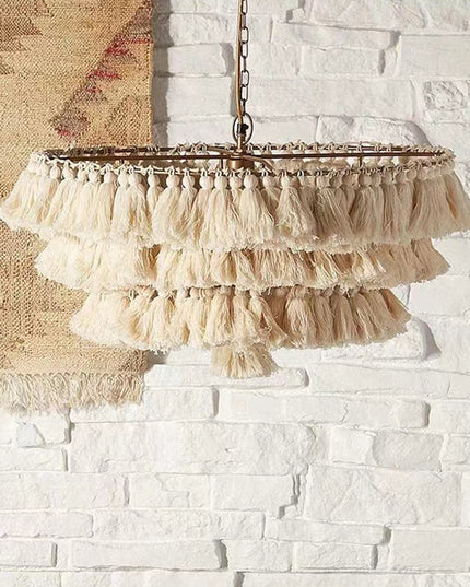 Pendant lamp MULTICOLOUR TASSEL by Rodesigne