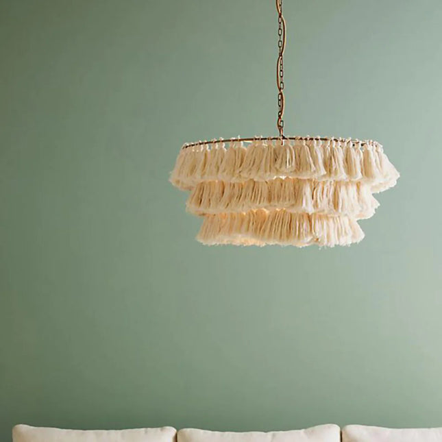 Pendant lamp MULTICOLOUR TASSEL by Rodesigne