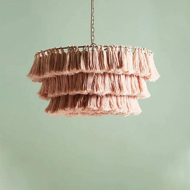 Pendant lamp MULTICOLOUR TASSEL by Rodesigne