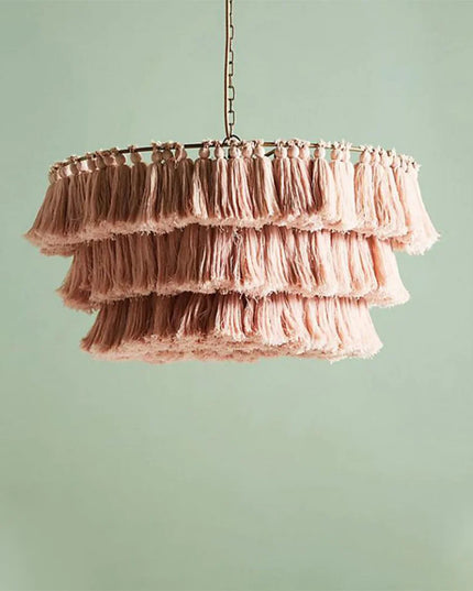 Pendant lamp MULTICOLOUR TASSEL by Rodesigne