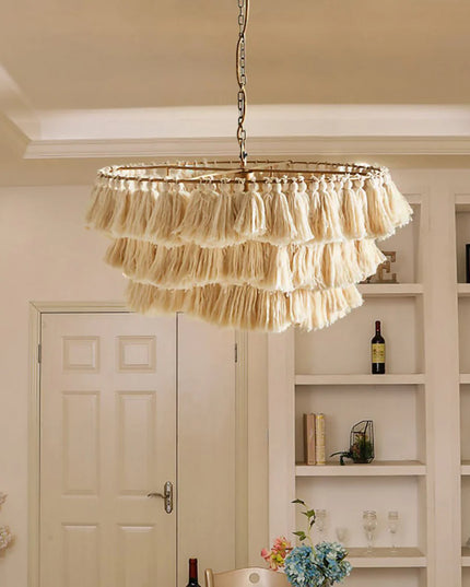 Pendant lamp MULTICOLOUR TASSEL by Rodesigne