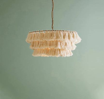 Pendant lamp MULTICOLOUR TASSEL by Rodesigne — modern pendant light, custom designer lighting by RODESIGNE