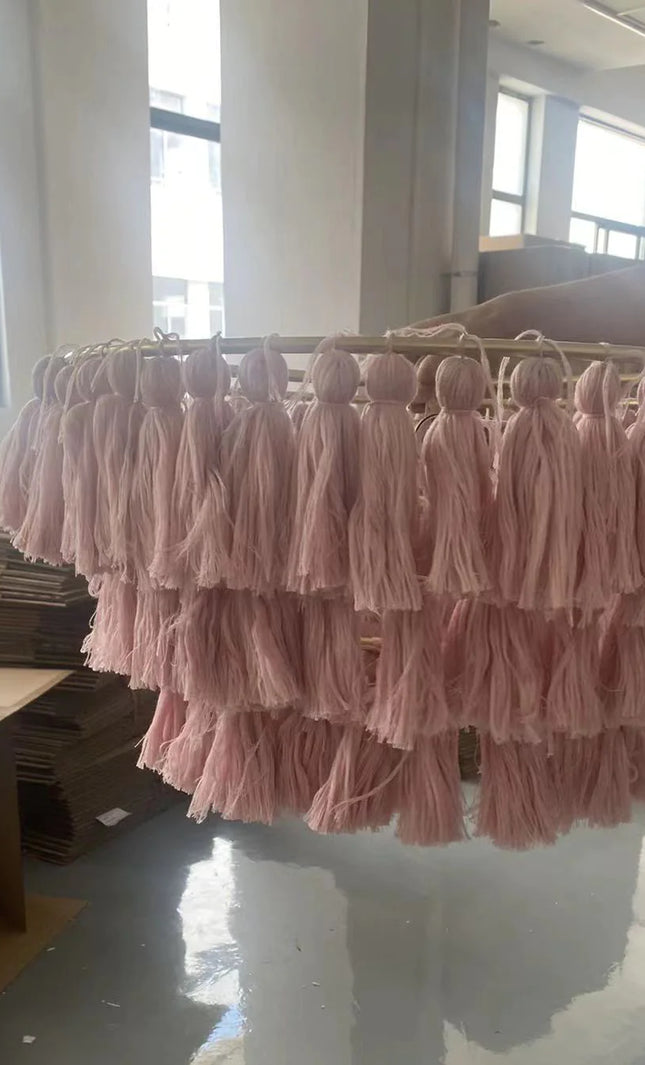 Pendant lamp MULTICOLOUR TASSEL by Rodesigne