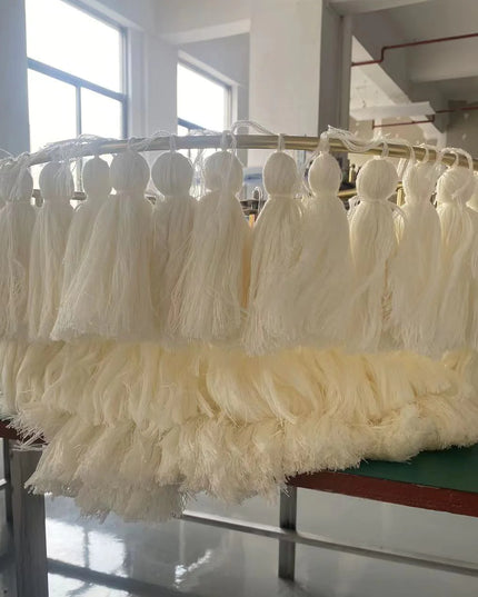 Pendant lamp MULTICOLOUR TASSEL by Rodesigne